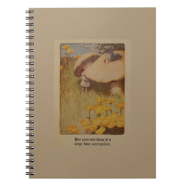 Alice in Wonderland 1907 Illustration Notebook (Front)