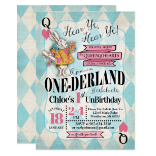 Wonderland Birthday Invitations 9