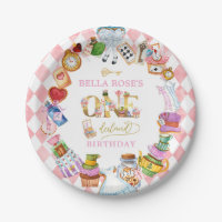 Alice in Wonderland 1st birthday Pink 