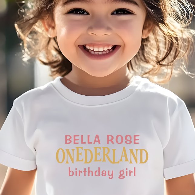 Alice in Wonderland  1st birthday Toddler T-shirt (Creator Uploaded)