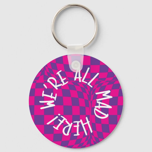 Alice in Wonderland - 5.7 cm Basic Button Key Ring (Front)