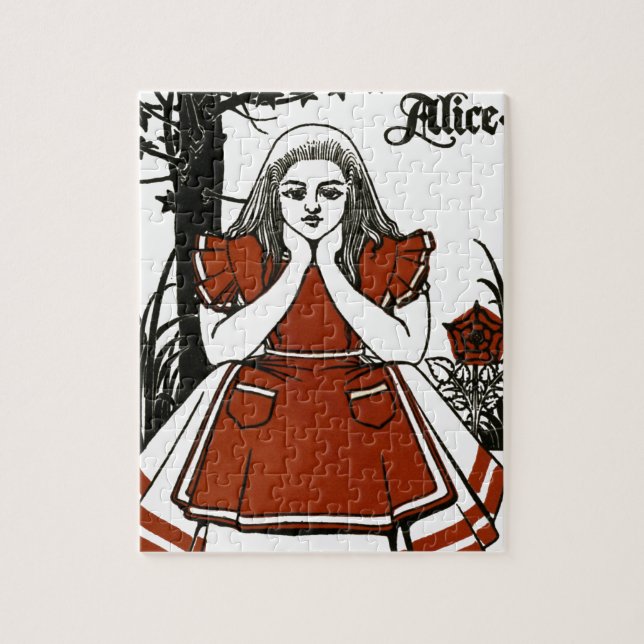 Alice In Wonderland; A Play. Alice Jigsaw Puzzle (Vertical)
