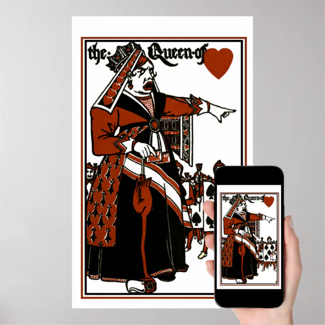 Alice In Wonderland; A Play. Queen of Hearts Poster Zazzle