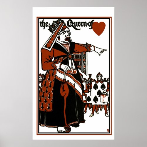 Alice In Wonderland A Play Queen of Hearts Poster