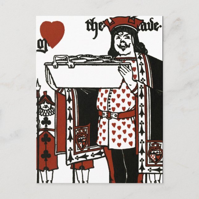 Alice In Wonderland; A Play. The Knave Of Hearts Postcard (Front)
