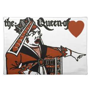 Alice In Wonderland; A Play. The Queen of Hearts Placemat