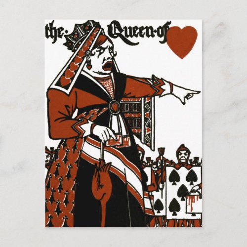 Alice In Wonderland A Play The Queen of Hearts Postcard