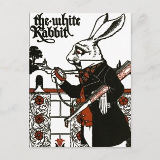 Alice In Wonderland; A Play. The White Rabbit Postcard