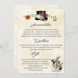 Alice in Wonderland Additional Information Card