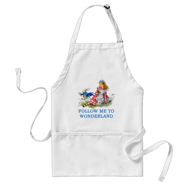 ALICE IN WONDERLAND ADULT APRON (Front)