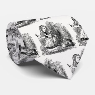 Alice in Wonderland, Alice and the Kitten - Dreams Neck Tie