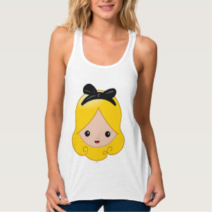 Alice in Wonderland   Alice Emoji 2 Tank Top