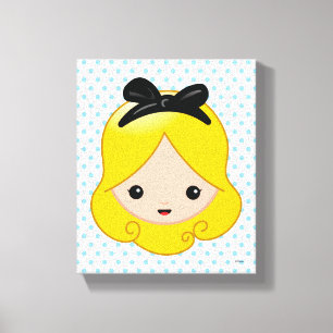 Alice in Wonderland Alice Emoji 4 Canvas Print