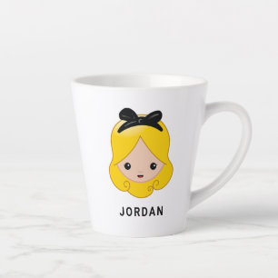 Alice in Wonderland Alice Emoji Latte Mug