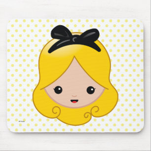 Alice in Wonderland Alice Emoji Mouse Pad