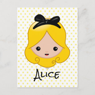 Alice in Wonderland Alice Emoji Postcard