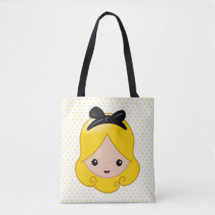 Alice in Wonderland   Alice Emoji Tote Bag