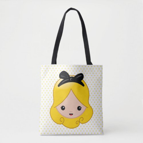 Alice in Wonderland  Alice Emoji Tote Bag