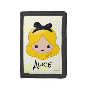 Alice in Wonderland Alice Emoji Tri-fold Wallet