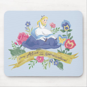 Alice In Wonderland Alice in Watercolor Mouse Pad