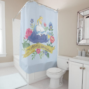 Alice In Wonderland   Alice in Watercolor Shower Curtain