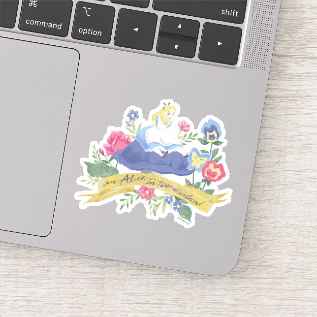 Alice In Wonderland | Alice in Watercolor Sticker (Detail)