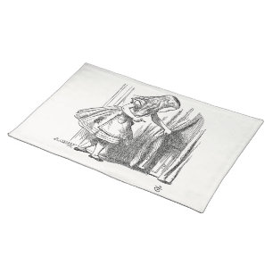Alice in Wonderland - Alice Looking for the Door Cloth Placemat