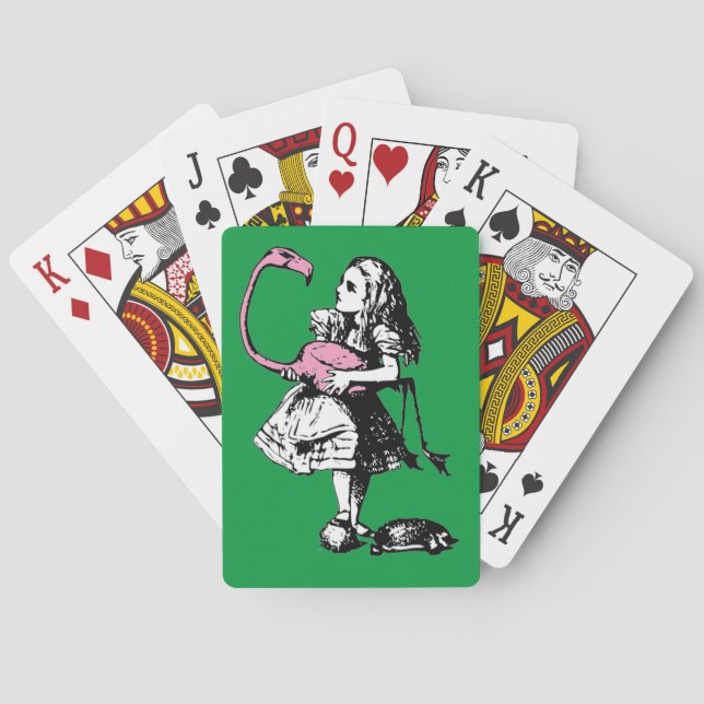 Alice in Wonderland - Alice Playing Croquet Poker Cards (Back)