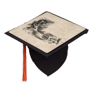 Alice in Wonderland Alice & the Cheshire Cat Graduation Cap Topper