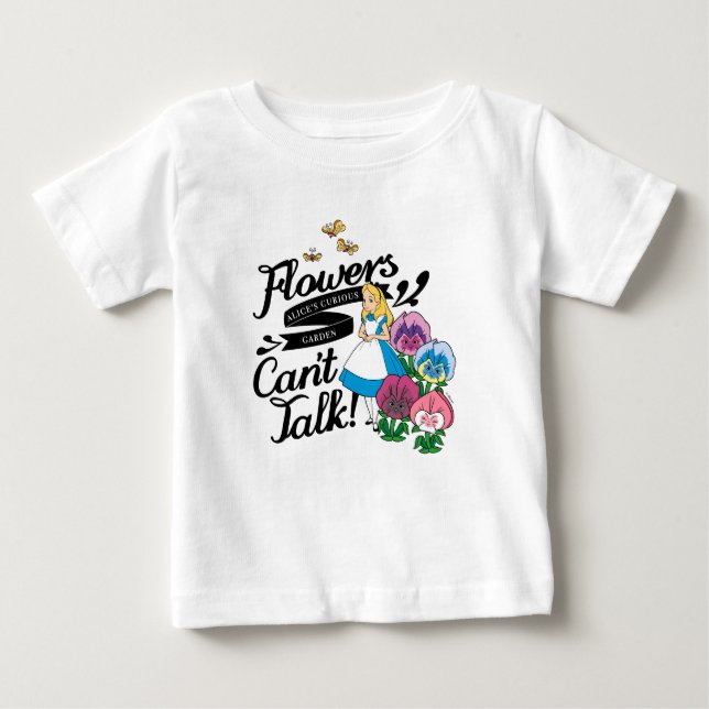 Alice In Wonderland | Alice & The Flowers Baby T-Shirt (Front)