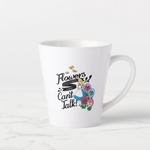 Alice In Wonderland   Alice & The Flowers Latte Mug