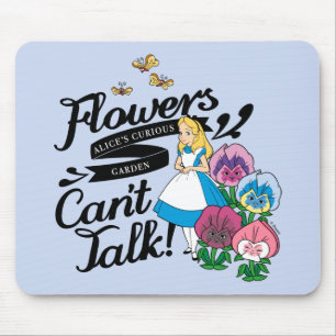 Alice In Wonderland Alice & The Flowers Mouse Pad