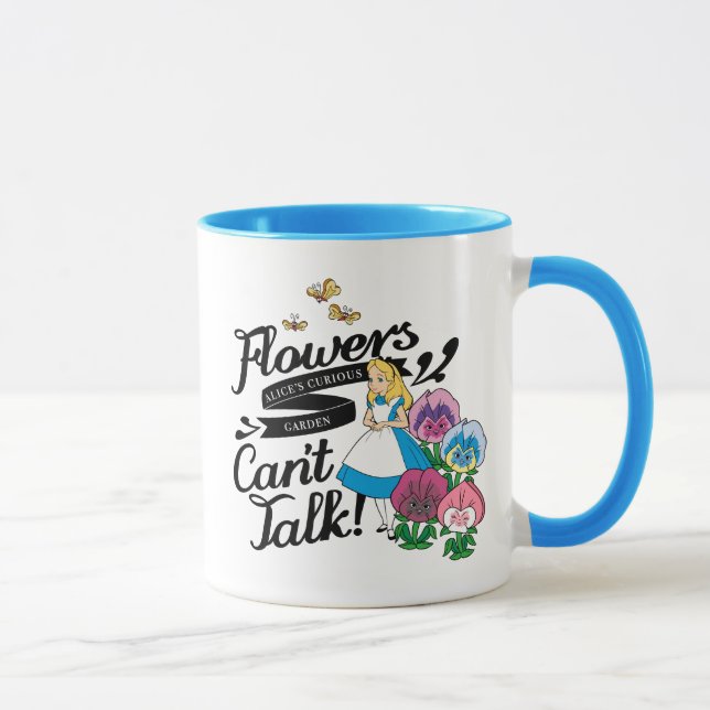 Alice In Wonderland | Alice & The Flowers Mug (Right)
