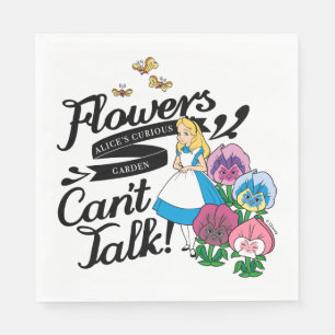 Alice In Wonderland Alice & The Flowers Napkins