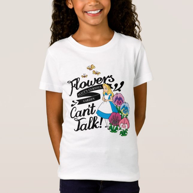 Alice In Wonderland | Alice & The Flowers T-Shirt (Front)