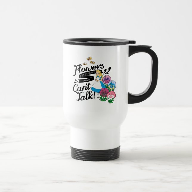 Alice In Wonderland | Alice & The Flowers Travel Mug (Right)