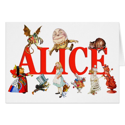 Alice In Wonderland And Friends. (Front Horizontal)