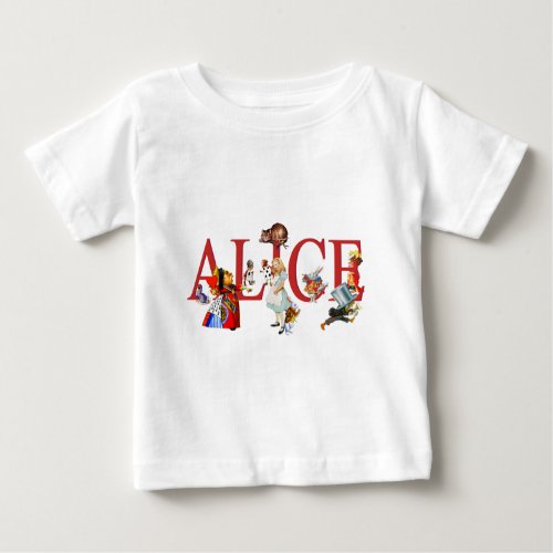 ALICE IN WONDERLAND AND FRIENDS BABY T_Shirt