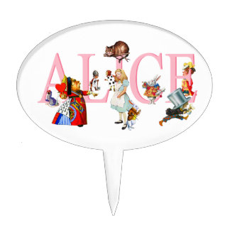 Alice in Wonderland and Friends Cake Topper