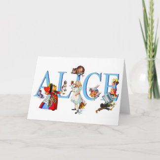Alice in Wonderland and Friends Card