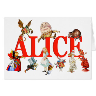 Alice In Wonderland And Friends. Cards