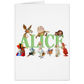 Alice in Wonderland and Friends Cards
