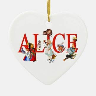 Alice in Wonderland and Friends Ceramic Ornament