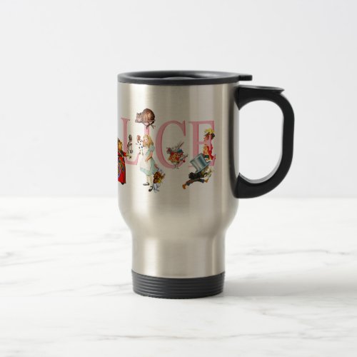 Alice in Wonderland and Friends Travel Mug