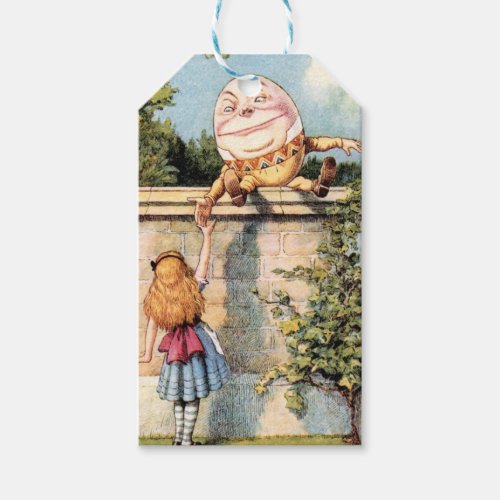  Alice in Wonderland and Humpty Dumpty Gift Tags