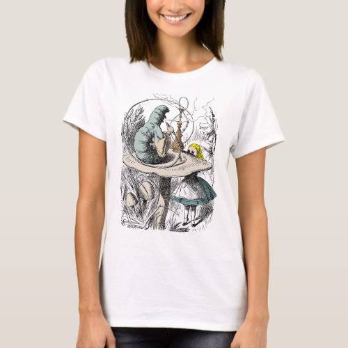 Alice in Wonderland and the Catapillar T_Shirt