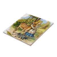 Alice in Wonderland Tile, The Dodo Ceramic Tile, Zazzle