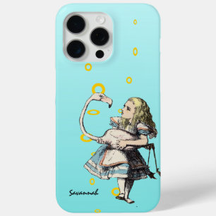 Alice In Wonderland Aqua Flamingo iPhone 15 Pro Max Case