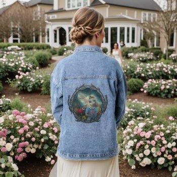 Alice In Wonderland Art By Molly Harrison Denim Jacket by robmolily at Zazzle