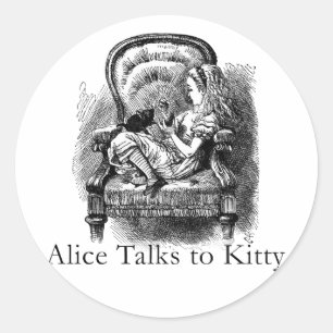 Alice in Wonderland Art Stickers in 2 Sizes
